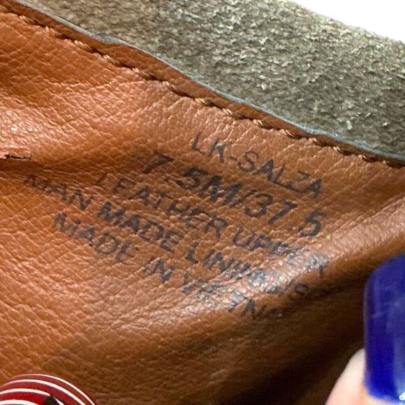 Lucky Brand LK-Salza Leather Suede Zip Up Salza Booties Ankle Boots with 2 1/2” - Picture 9 of 11